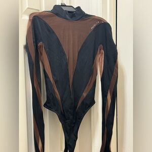 H&M/Mugler limited edition bodysuit and leggings.